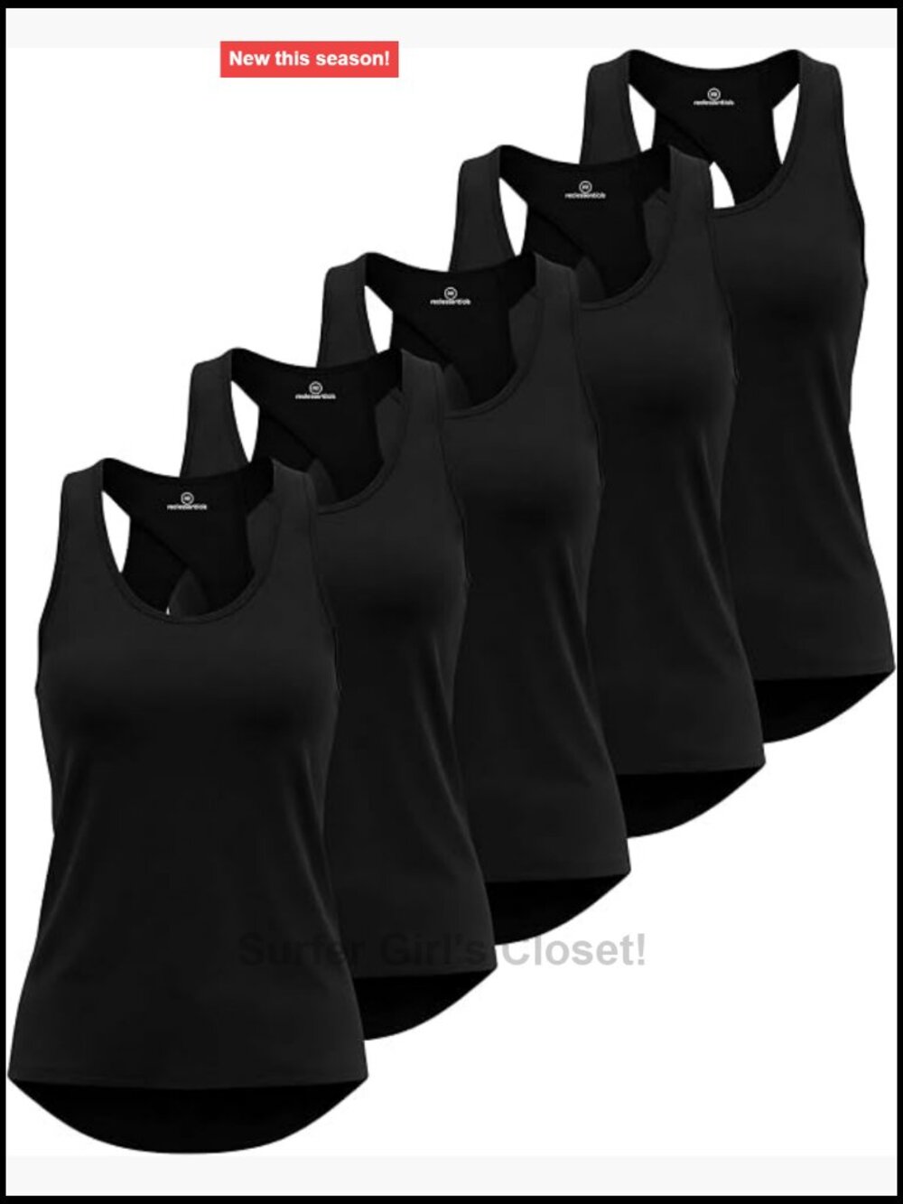 5 Pack Women's Tank Tops Open Back Workout Athletic Yoga